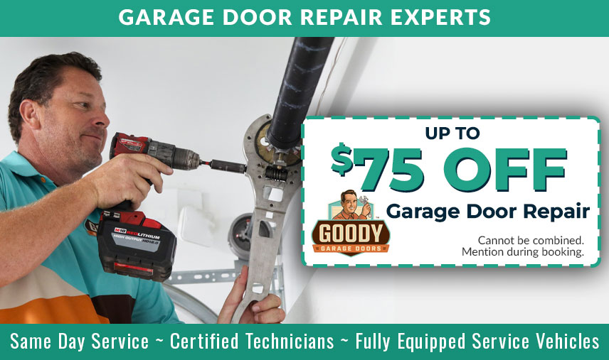 up to $75 off garage door repair